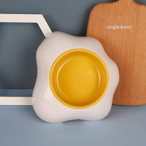 Elevate Your Pet's Dining Experience with the Egg-shaped Pet Bowl
