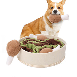 Unleash the Fun with Our Dog Relieving Chicken Leg Bucket Sniff Toys!