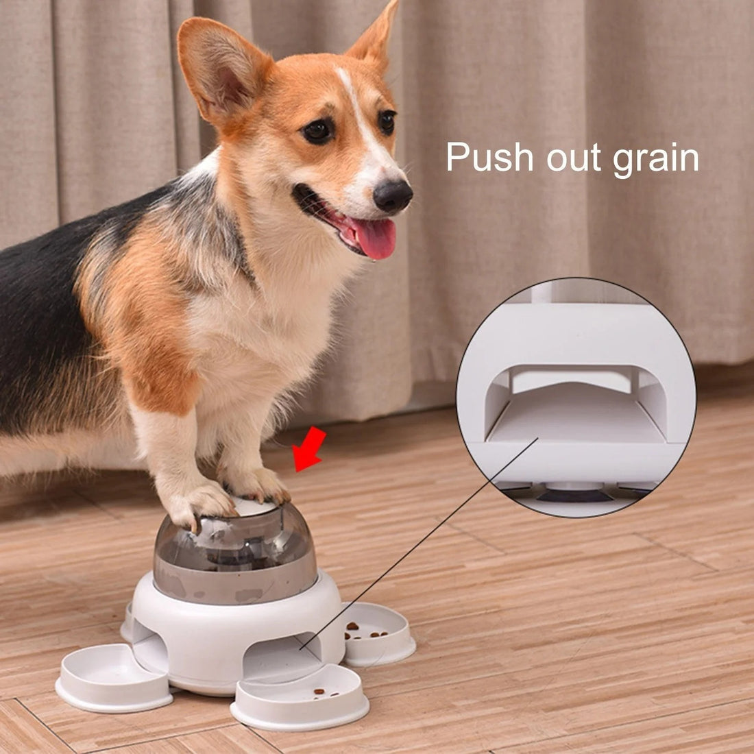 Dog Press Leakage Food Feeder