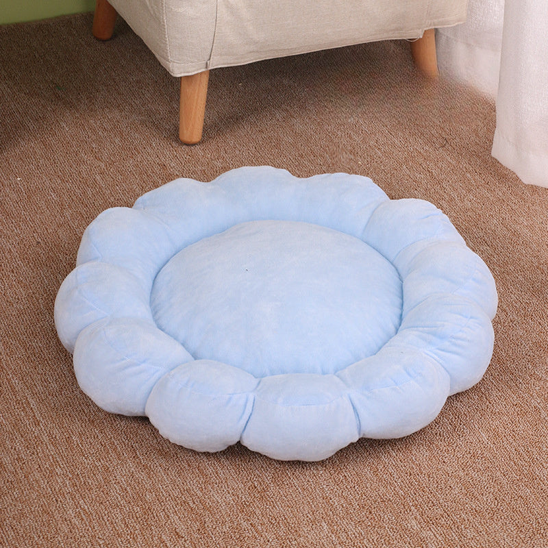 Multi Color Petal Dog Bed