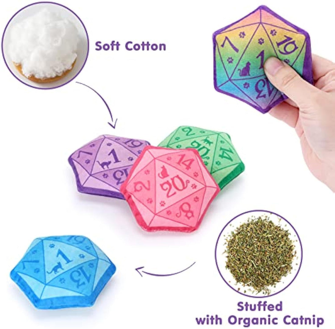 Dice Catnip Toy DND Cat Toy