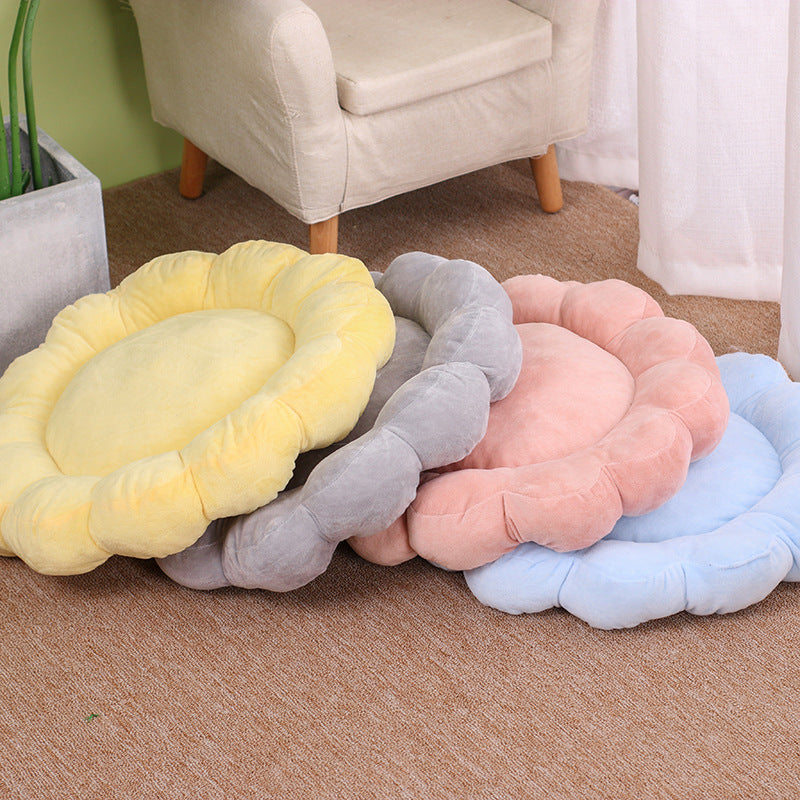 Multi Color Petal Dog Bed