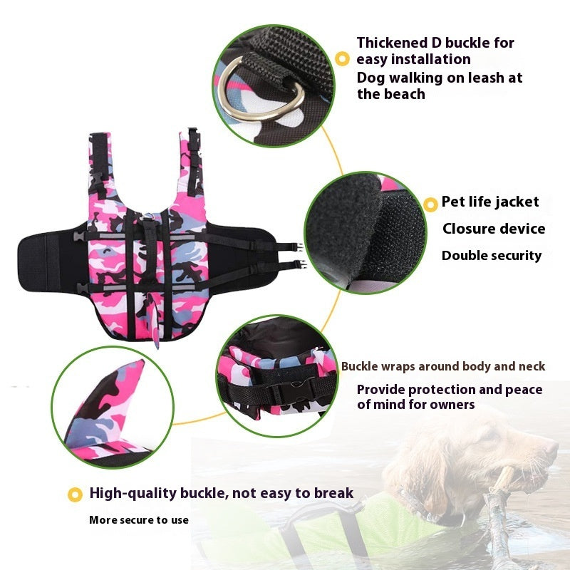 Creative Pet Camouflage Life Jacket
