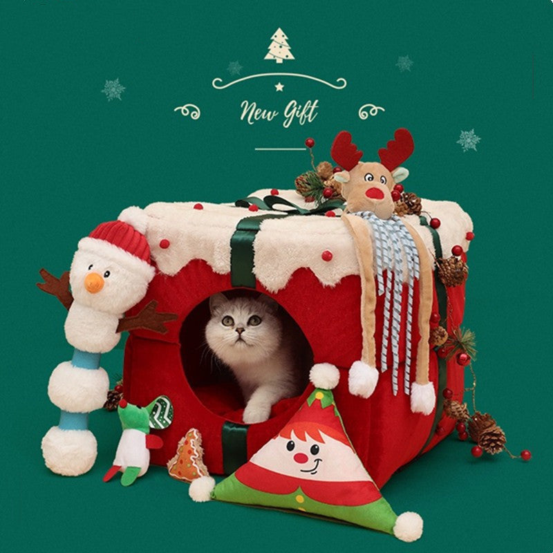 Christmas Igloo Cat House Pet Mats