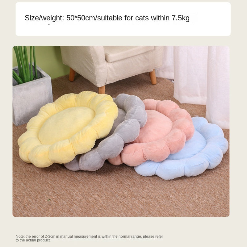 Multi Color Petal Dog Bed